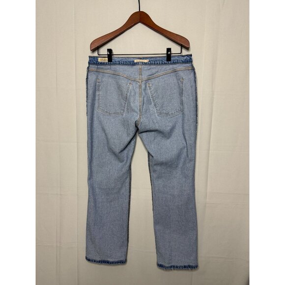 Levi's Premium Middy Ankle Bootcut Jeans in Blasted Stone Light Wash Size 32 - Picture 9 of 14